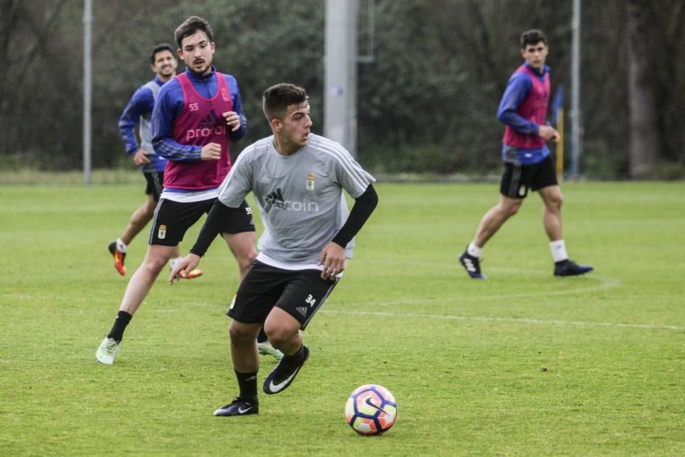 Entrenamiento del Real Oviedo en El Requexón