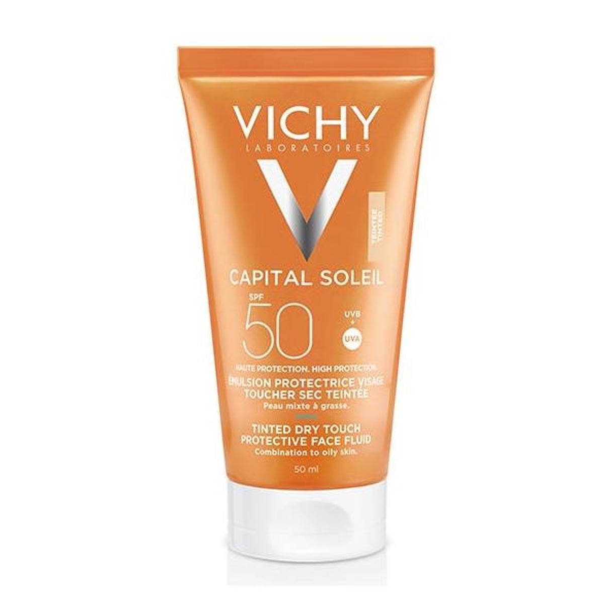 Idéal Soleil Tinted Mattifying Face Fluid Spf 50 de Vichy