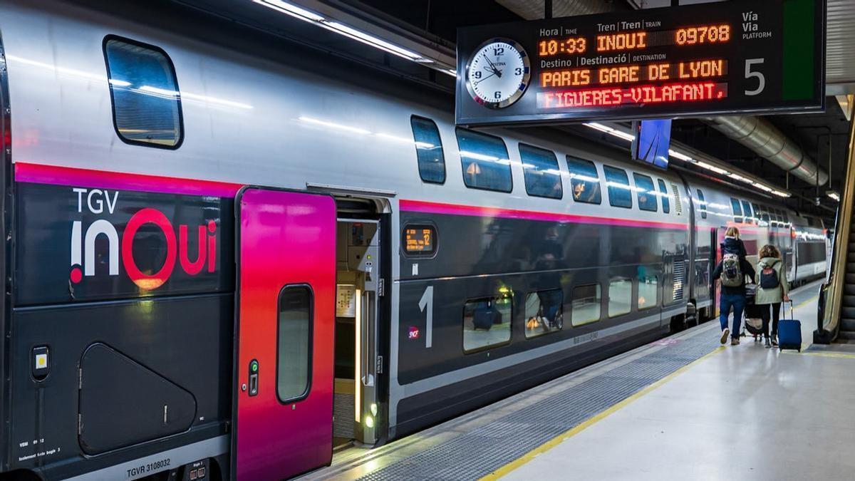 Un dels trens de TGV Inoui.