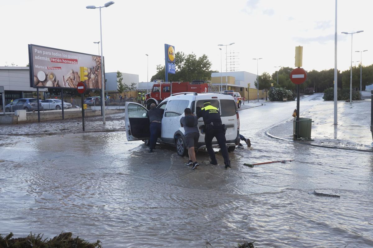 Gran tormenta en Zaragoza