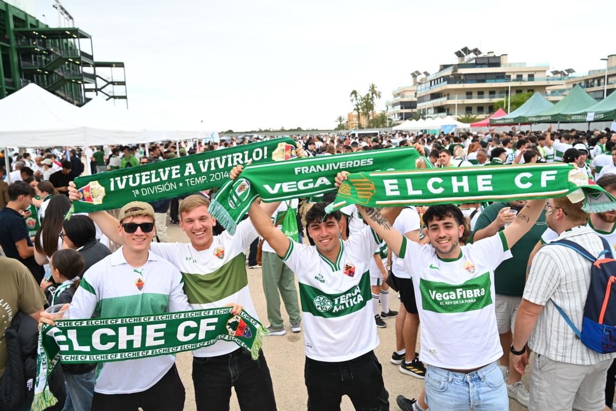 La afición se prepara para el Elche CF - Getafe CF