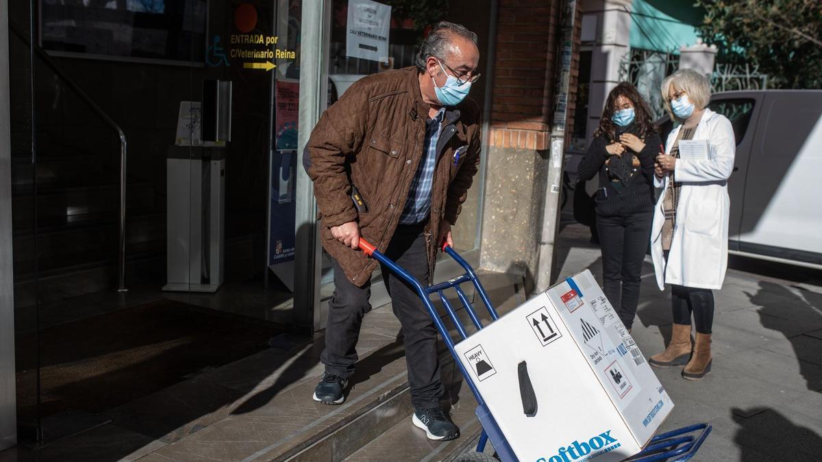 Llegada de vacunas a Zamora.