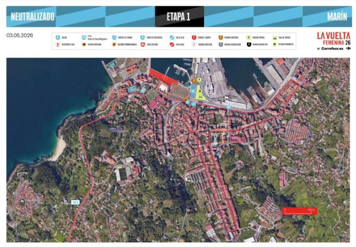 El dispositivo prevé cortes puntuales entre las 10.50 y las 11.45 horas en varias calles del recorrido.