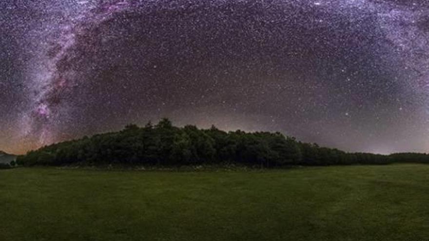 Imatge del cel estrellat d&#039;Albanyà.