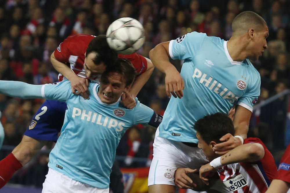 Las mejores imágenes del partido entre el Atlético y el PSV.