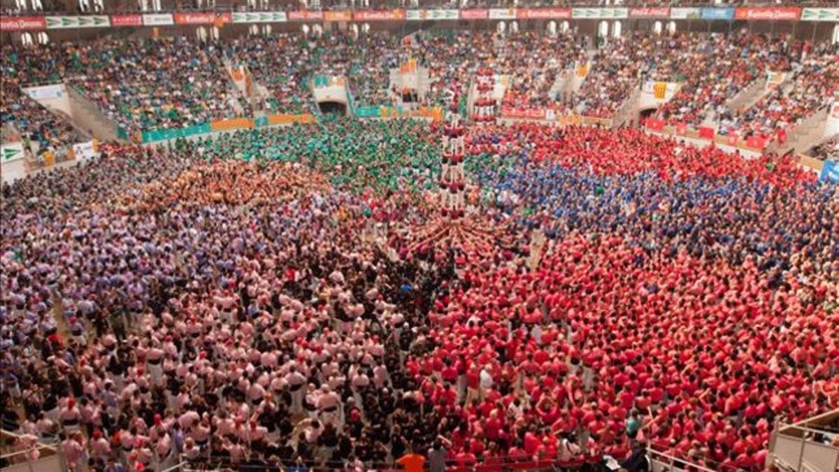 Un momento del  último concurso de 'castells' de Tarragona celebrado el pasado octubre.