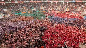 Un moment de l’últim concurs de castells de Tarragona celebrat l’octubre passat.