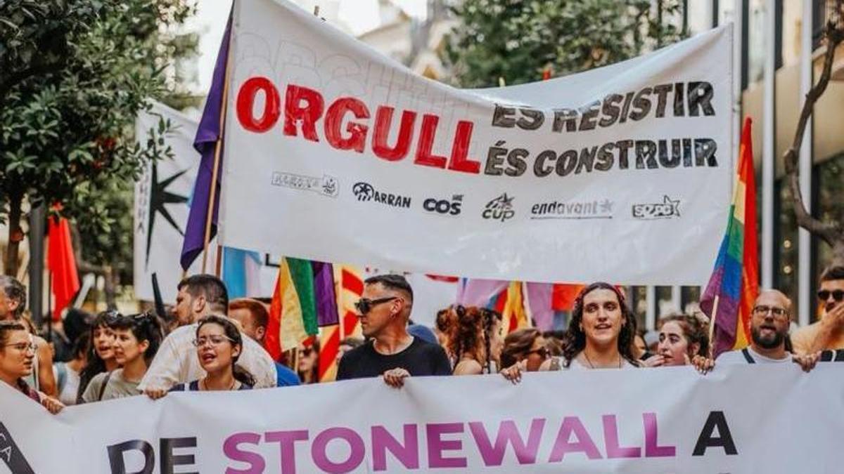 La manifestación de Orgull Crític el año pasado.