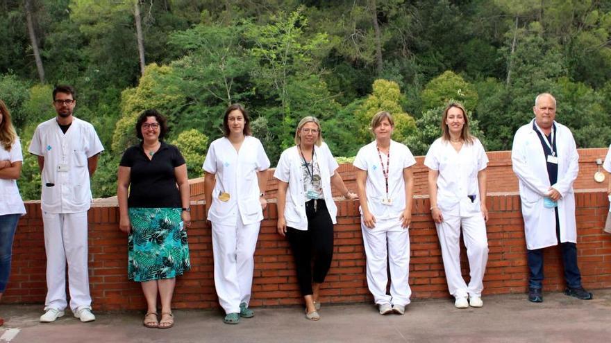 Foto de família de l&#039;equip de pal·liatius de pediatria