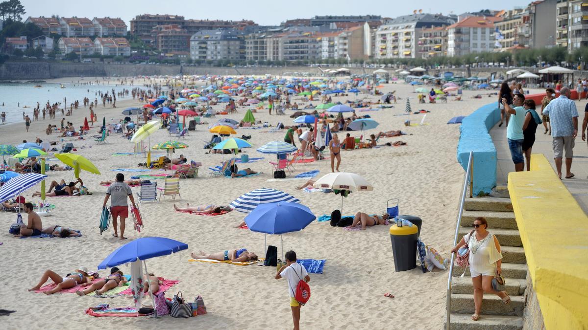 Playa de Silgar en Sanxenxo.