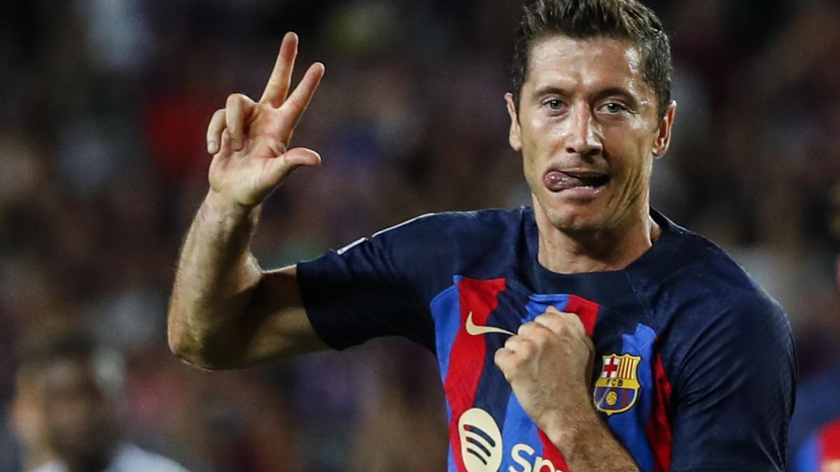 Robert Lewandowski trifft auch bei Barça nach Belieben.