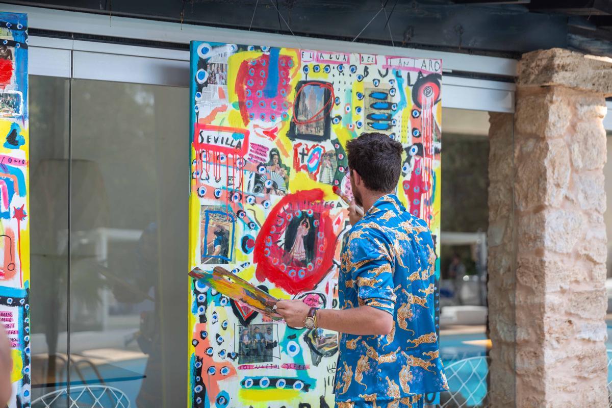 La actriz Macarena Gómez y su marido el pintor Aldo Comas, una pareja con mucho arte