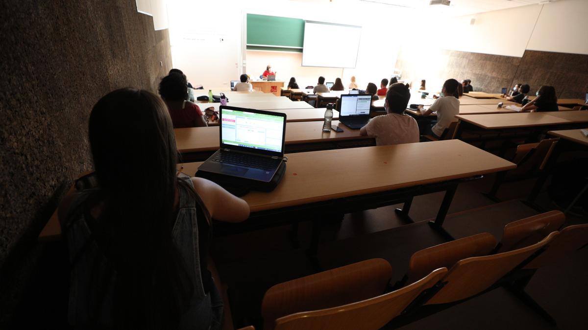 Alumnos en el inicio del curso académico de la UMH de Elche