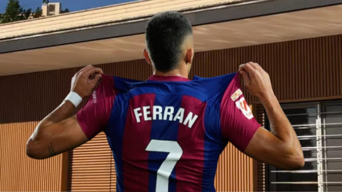 Ferrán Torres se 'machaca' en el gimnasio