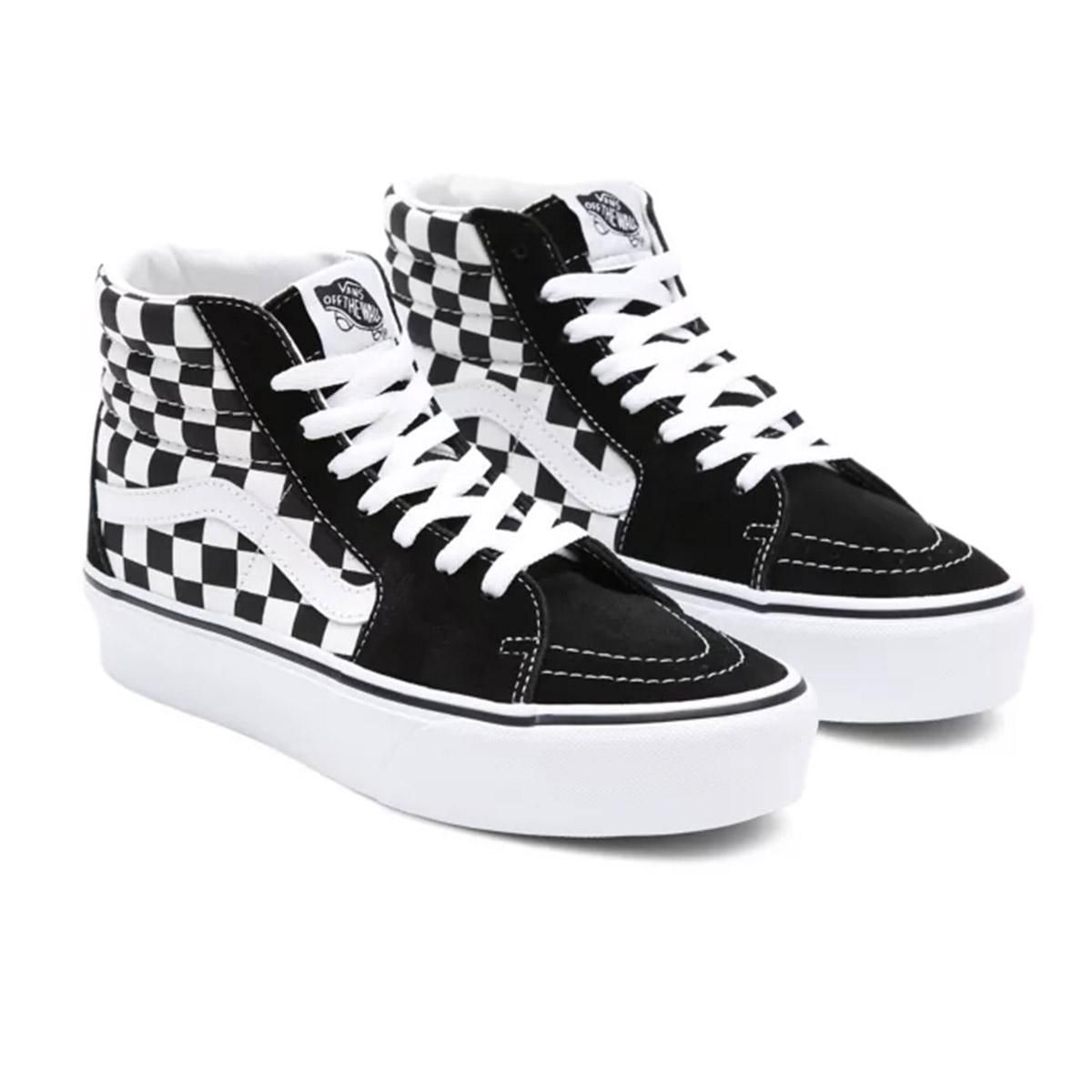 Zapatillas Vans de botín con estampado tablero de damas