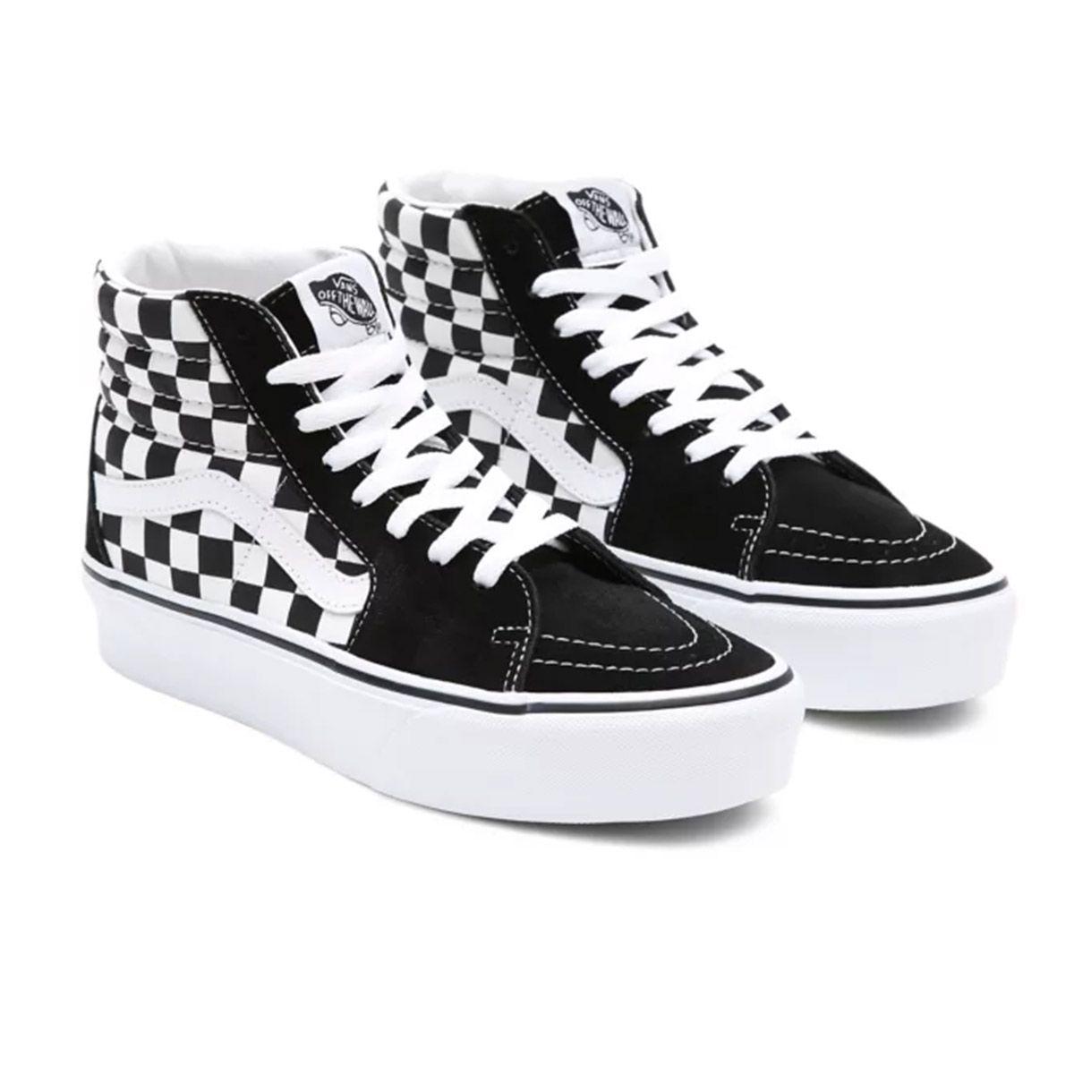 Zapatillas Vans de botín con estampado tablero de damas