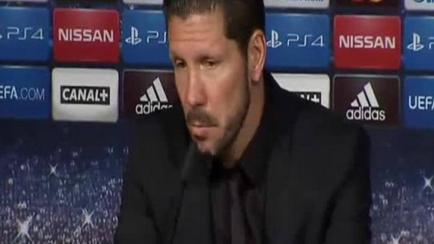 Simeone: &quot;Me voy orgulloso de mis jugadores&quot;