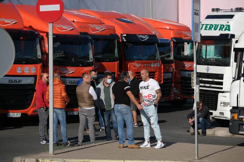 Manifestación de los transportistas