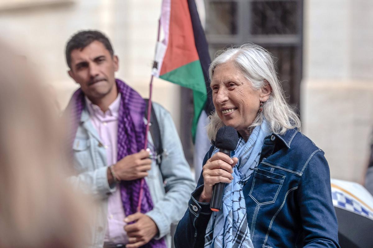 Concentración en protesta de la interceptación de la Flotilla Humanitaria rumbo a Gaza