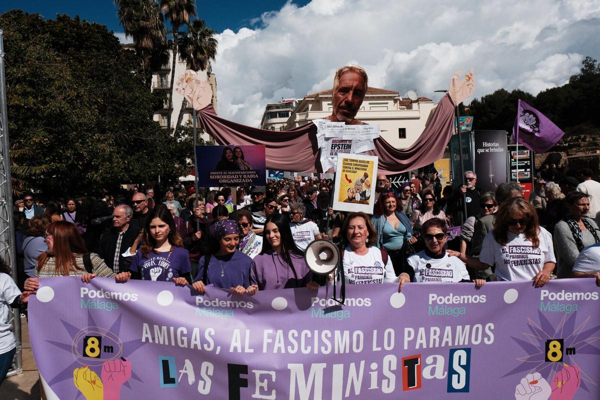 Manifestación por la celebración del 8M.