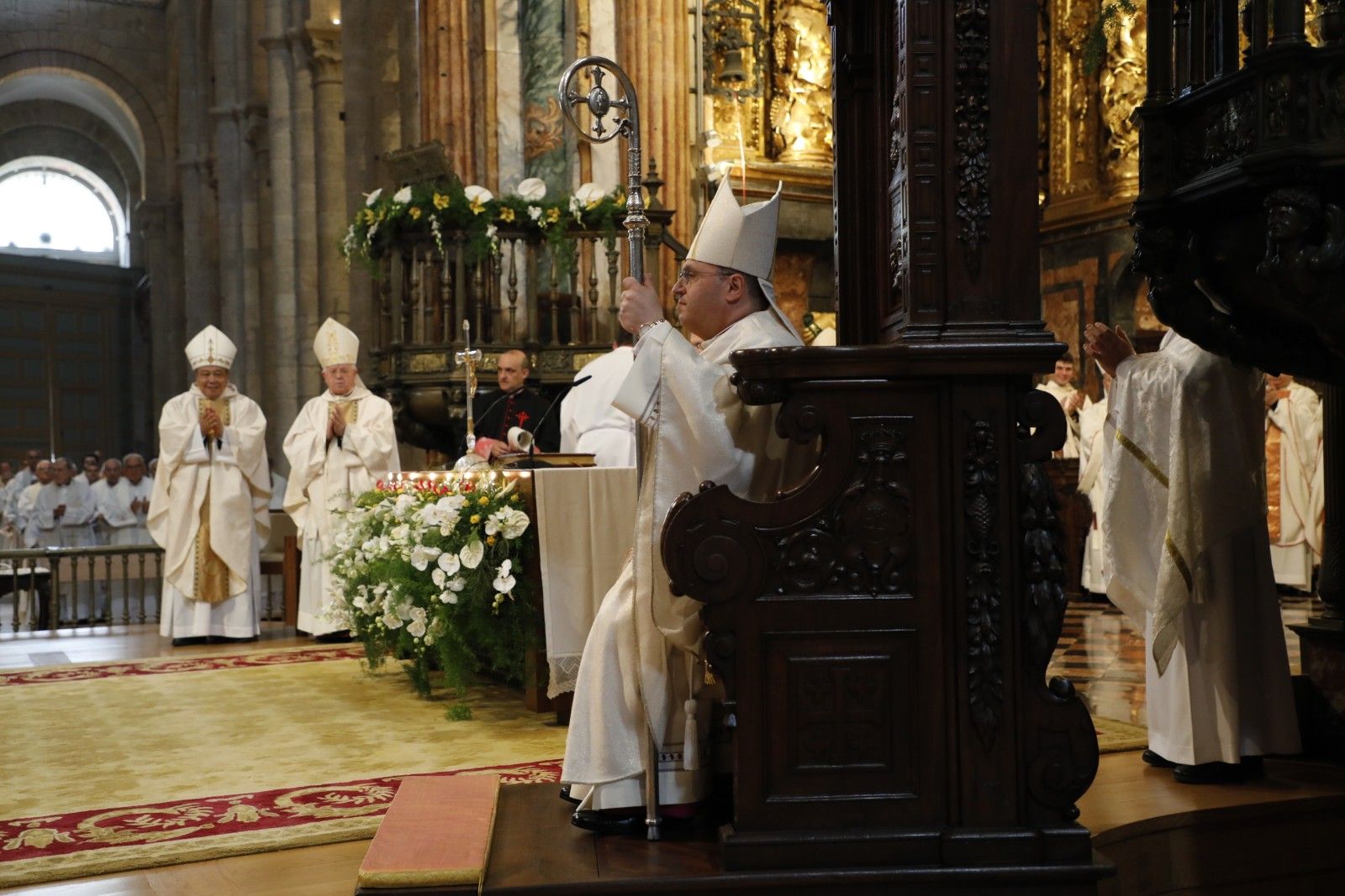 Ceremonia de toma de posesión del nuevo arzobispo de Santiago, Francisco José Prieto