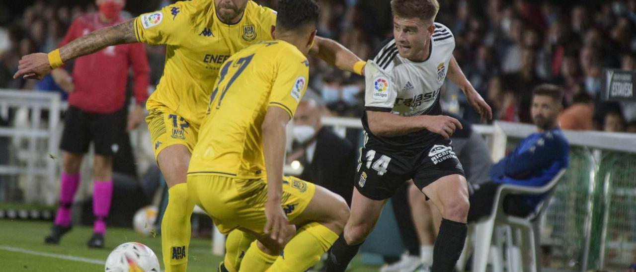 Alberto Cayarga, en un partido de esta temporada.  | IVÁN URQUÍZAR