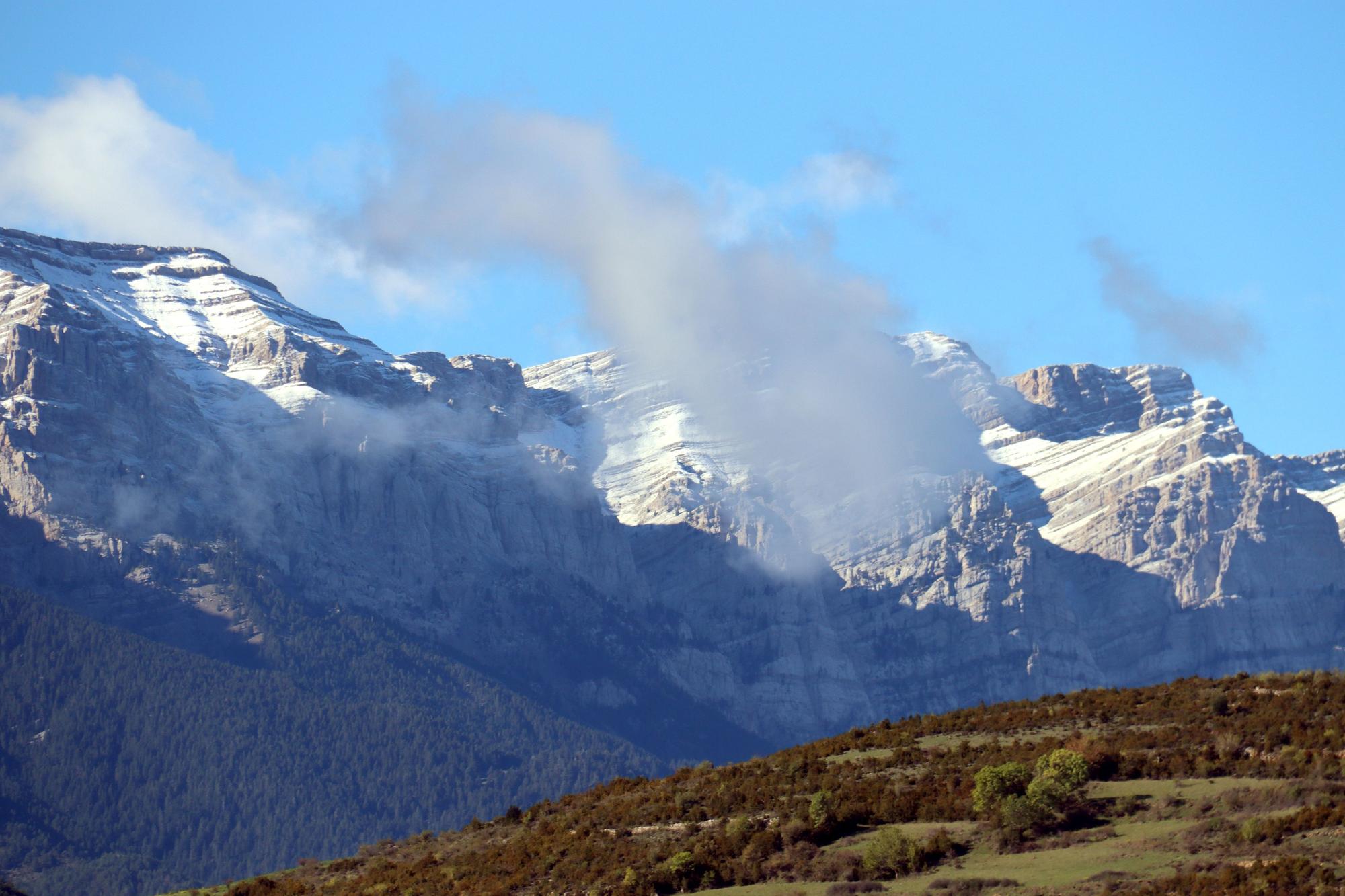 La primera nevada de la temporada a la Cerdanya