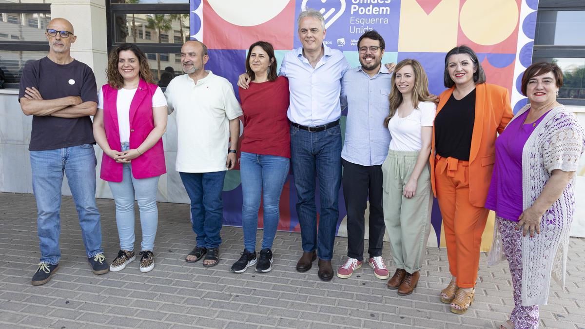 Foto de los ponentes en el acto de presentación de las candidaturas autonómicas y municipales de UP