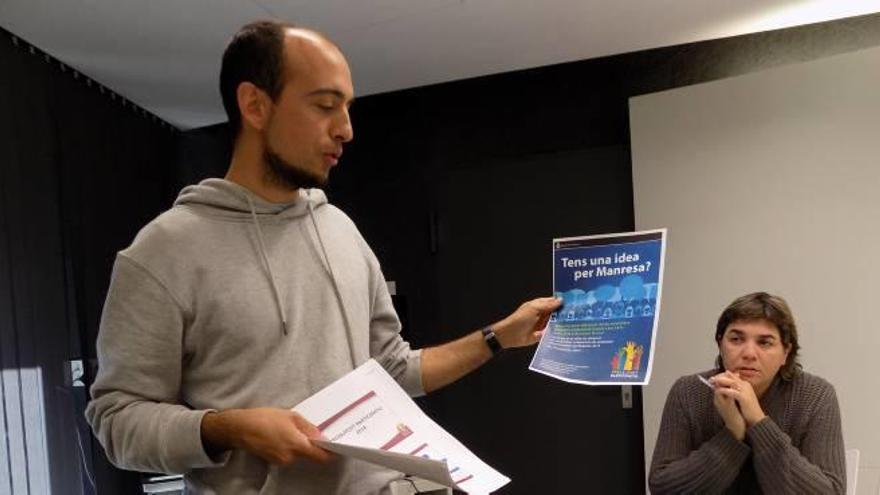 El regidor de Participació Ciutadana, Pol Huguet, en la presentació del procés participatiu del 2018