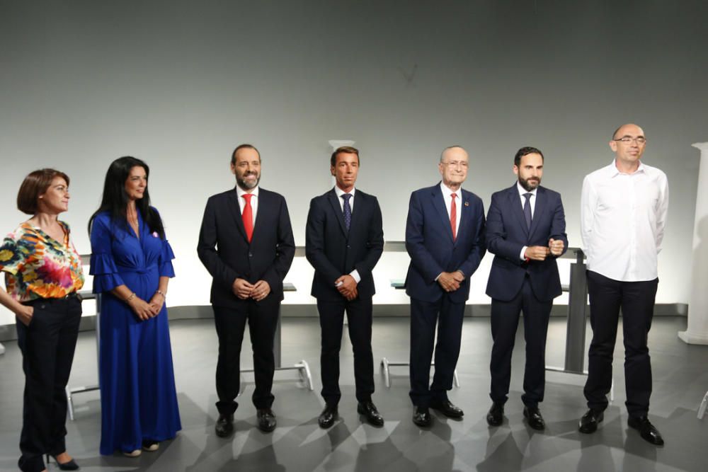 Fotos del debate electoral en Canal Málaga