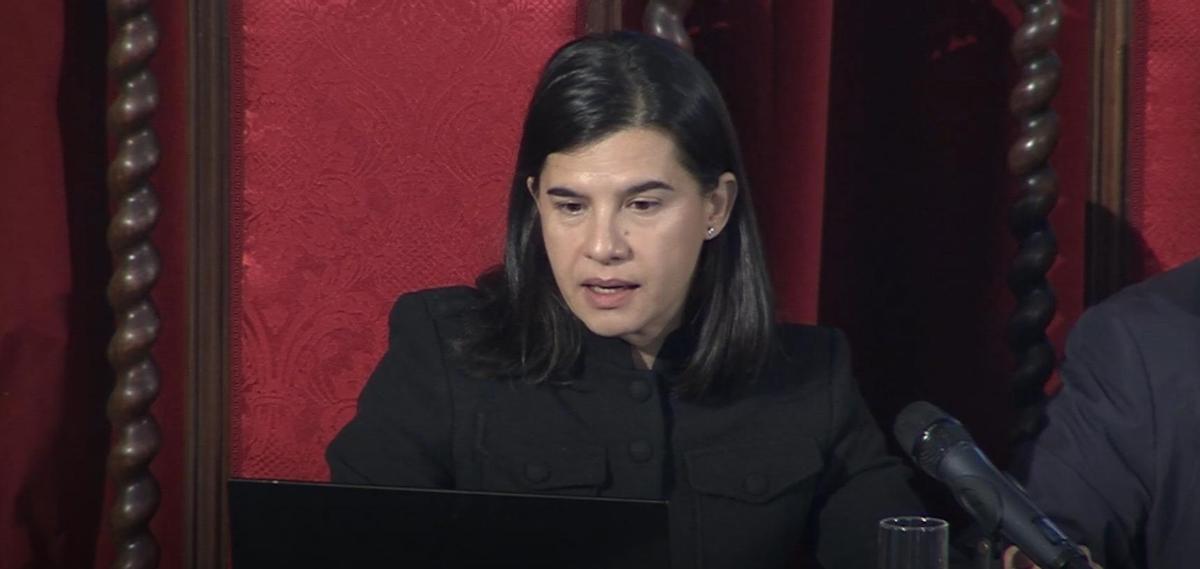 Samira Khodayar en el seminario Lecciones aprendidas tras la dana de València en la UV