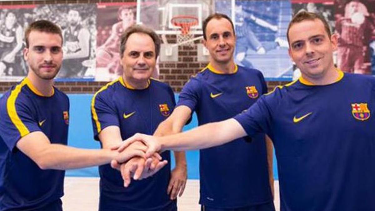 El nuevo cuerpo técnico del FC Barcelona Lassa B y del júnior
