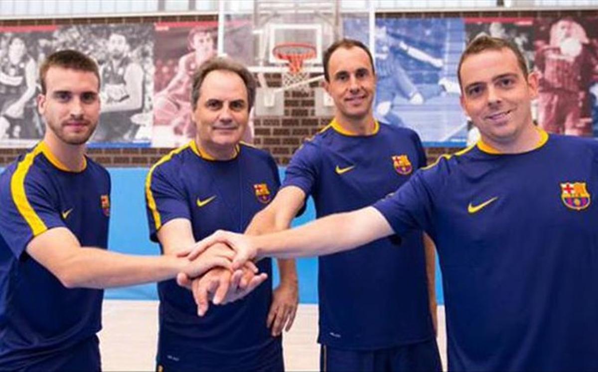 El nuevo cuerpo técnico del FC Barcelona Lassa B y del júnior