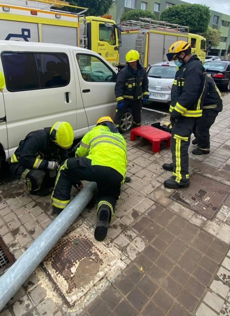 Temporal de lluvia y viento en Gran Canaria el Día de Reyes