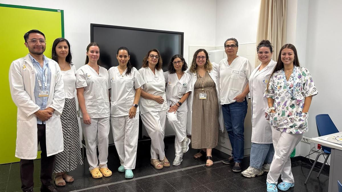 Profesionales sanitarios del Hospital Universitario de Lanzarote Doctor José Molina Orosa