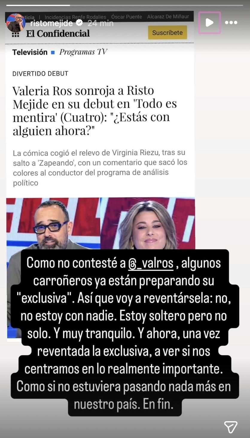 Risto Mejide 'revienta' la exclusiva sobre pareja