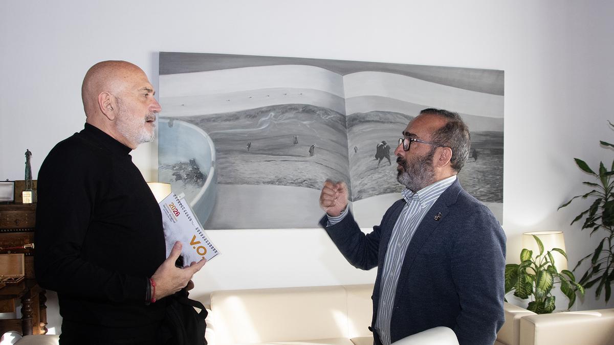 Reunión de Morales y Rebollo en la Diputación.