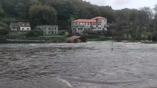 Fuerte subida del Sar y el Tambre en Ames