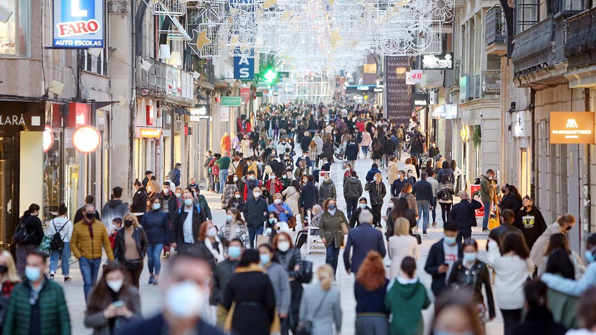 Gran ambiente en la Calle Príncipe de Vigo, el pasado viernes debido a la celebración del &quot;Black Friday&quot;