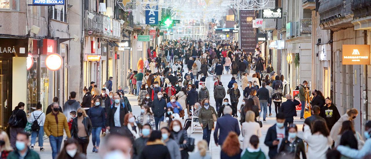 Gran amibiente en la Calle Príncipe de Vigo, el pasado viernes debido a la celebración del &quot;Black Friday&quot;