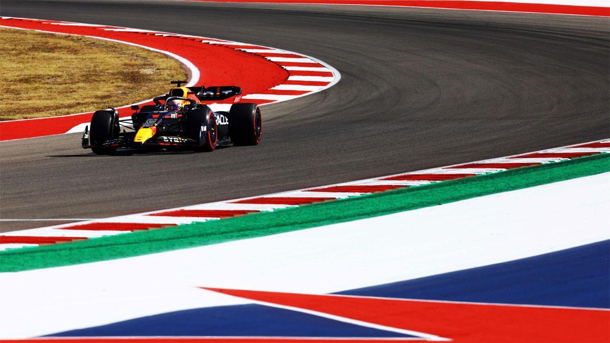Max Verstappen, en acción en el circuito de las Américas de Austin