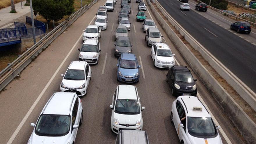 Las entradas a Palma se han colapsado esta mañana.