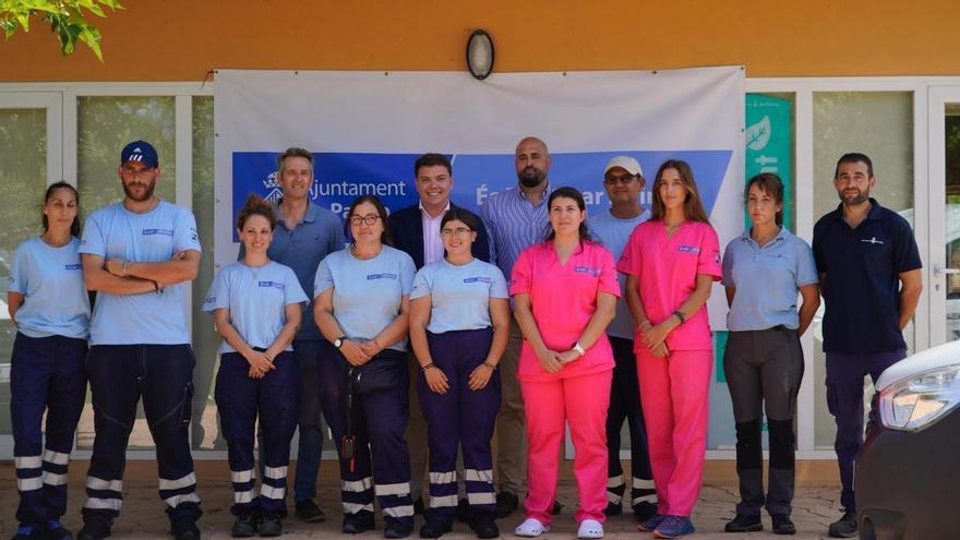 La droga intervenida en el puerto de Palma.