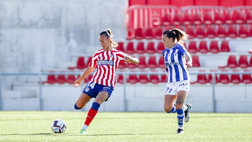 Virginia, durante un partido reciente con el Atlético de Madrid.