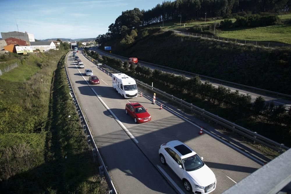 Retenciones en la Y por las obras del enlace con la PEPA