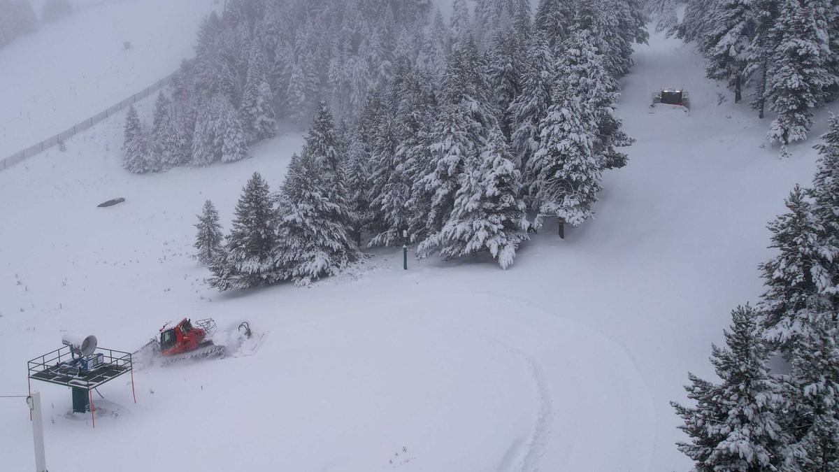 Imatge de la nevada a Masella