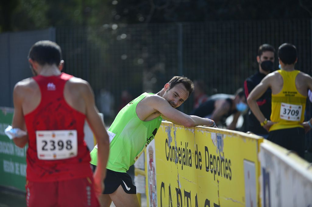 Pruebas de atletismo nacional en la pista de atletismo de Cartagena este domingo