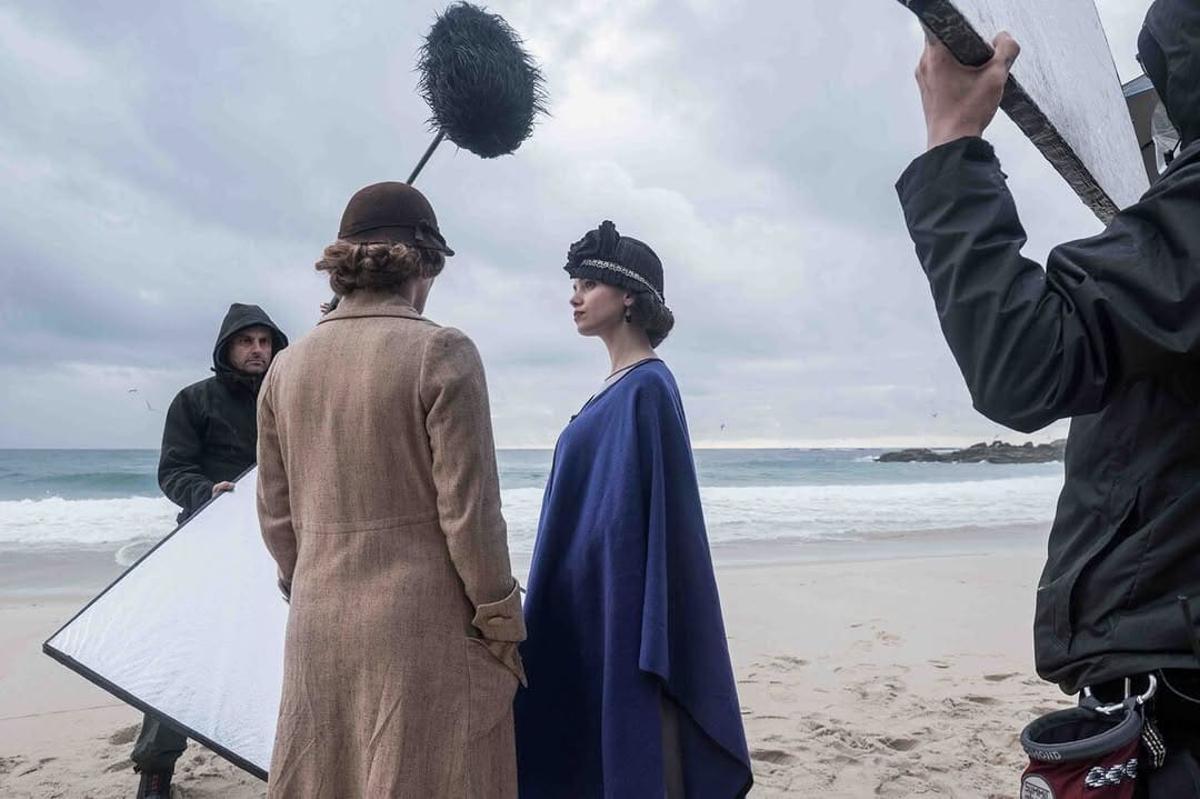 Rodajes en Galicia de la serie 'Las hijas de la criada'.