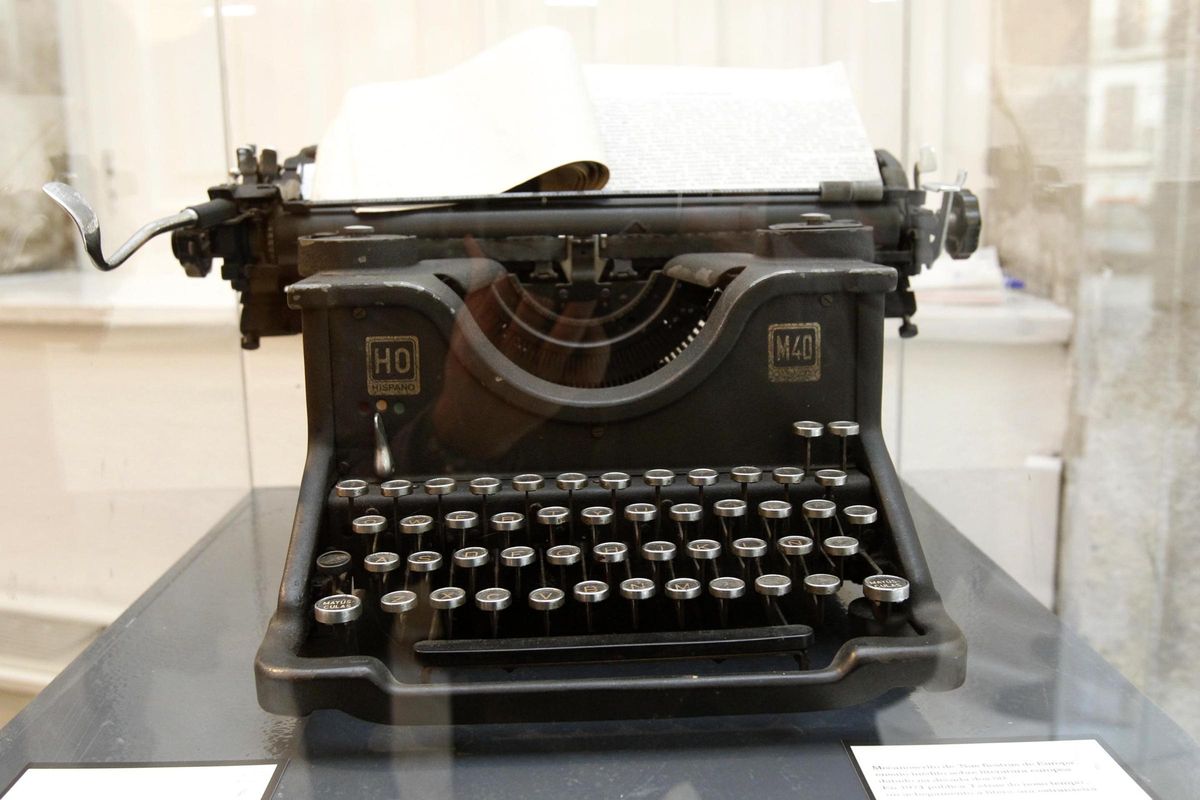 Máquina de escribir de Del Riego.