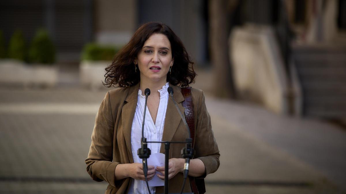 Isabel Díaz Ayuso, la presidenta en funciones de la Comunidad de Madrid